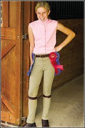 LADIES SHOW SHIRT, SLEEVELESS