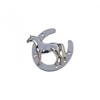 Broche ferradura com o cavalo